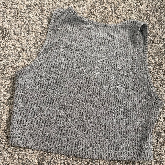 SHEIN Light Grey Cropped Tank Top - Picture 6 of 7